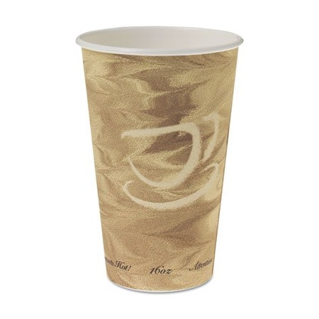 Dart Mistique Hot Paper Cups, 16oz, Brown, 20PK 316MS